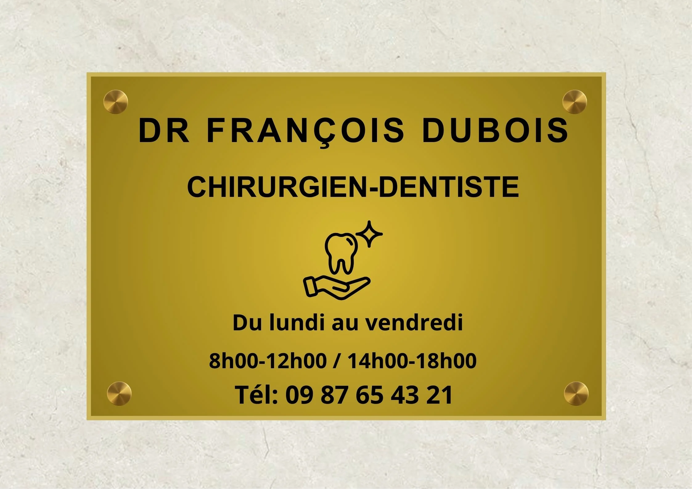 Plaque Dentiste