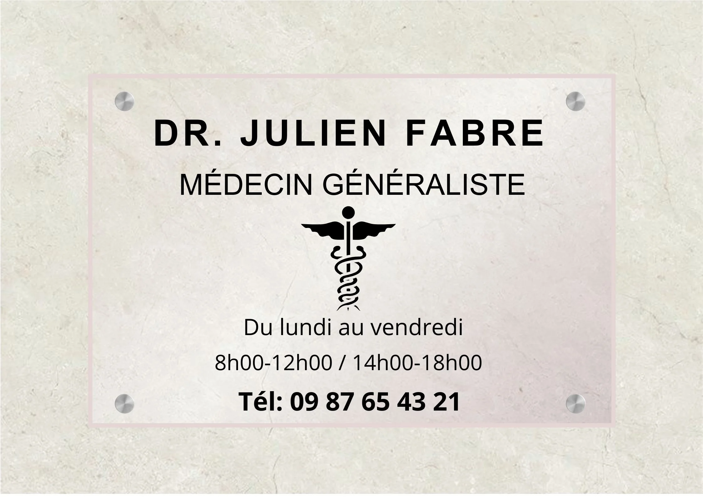 Plaque Médecin