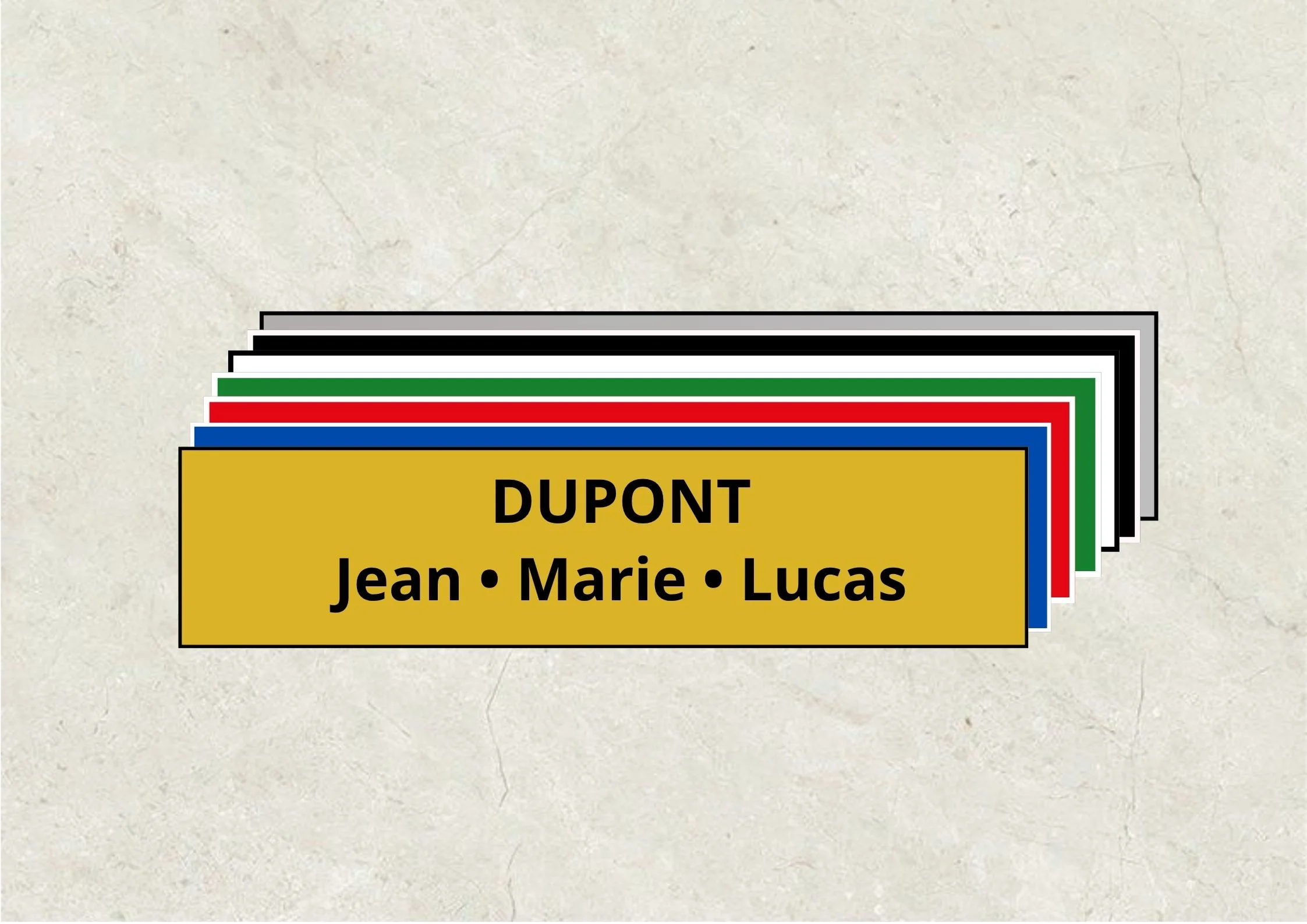 Plaque de boîte aux lettres