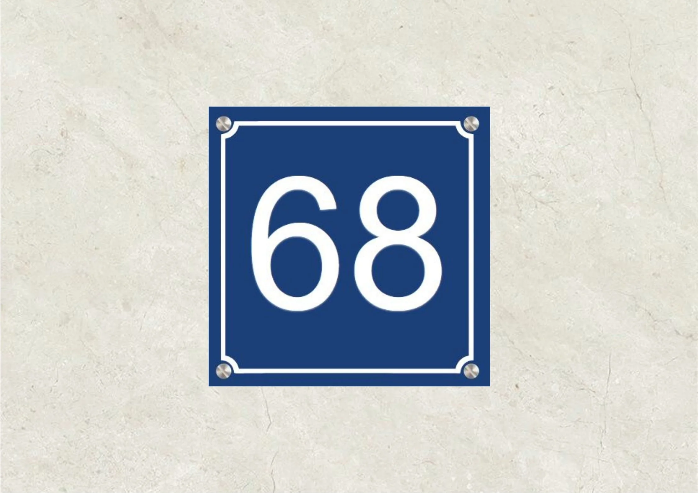 Plaque numéro de  rue
