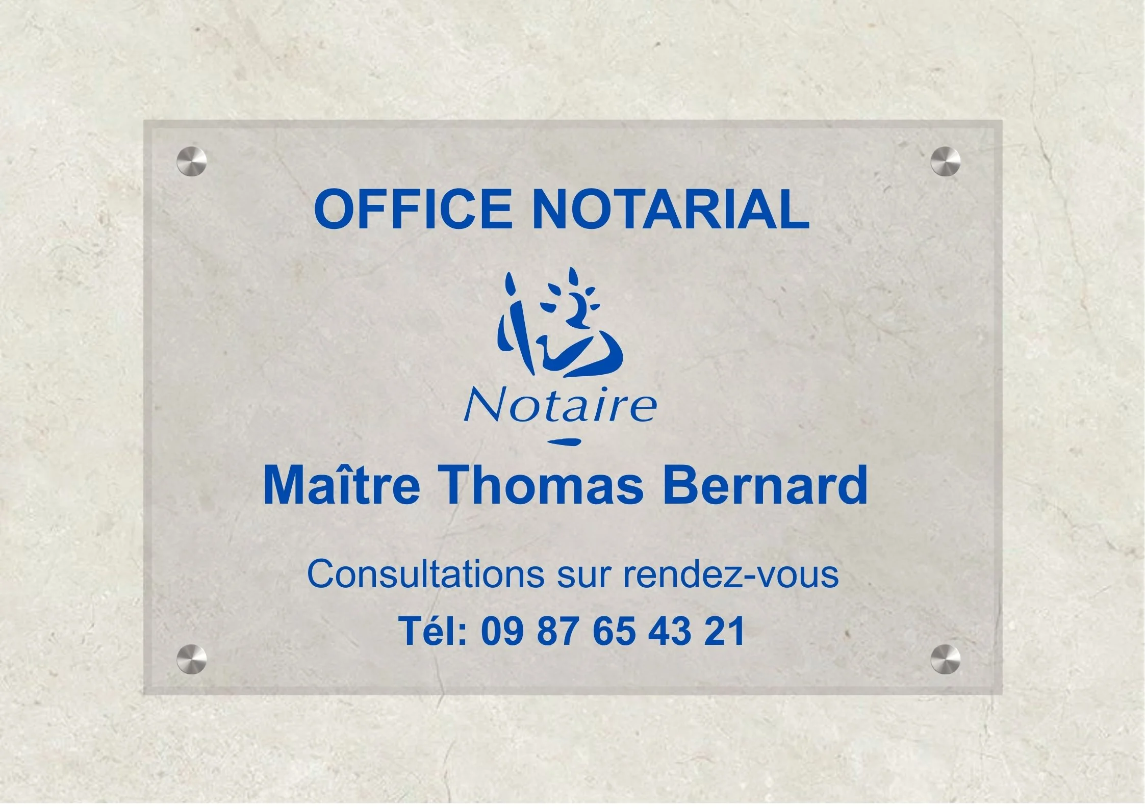 Plaque Notaire